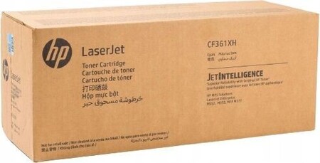 МПС Оригинальный картридж HP (508X) CF361XH голубой увеличенной емкости (9500 стр) для HP Color LJ M552/M553.
