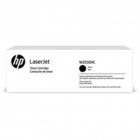 Оригинальный картридж HP (415X) W2030XC для HP M454dn/M479fdn/M479fnw/M479fdw, черный (7500 стр)