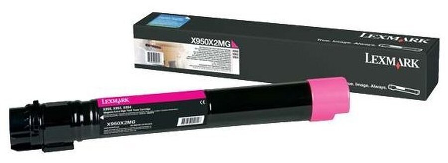 Оригинальный картридж Lexmark X950X2MG пурпурный для X950, X952, X954