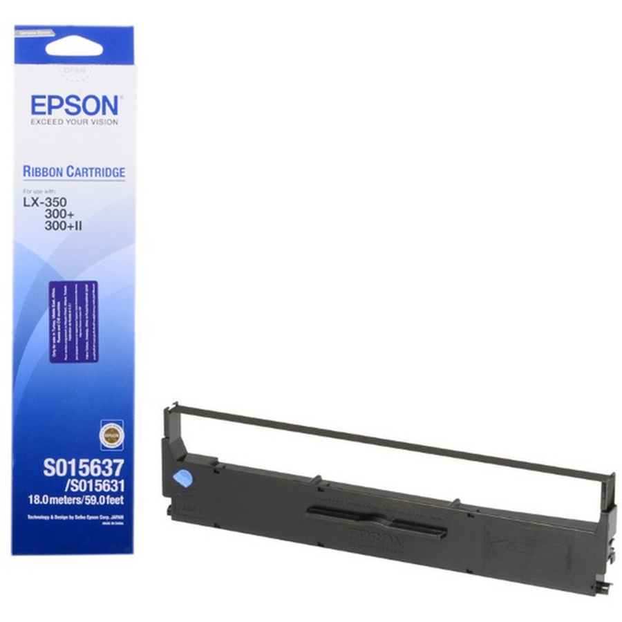 Риббон-картридж EPSON S015637 черный для LX-300+II/LX-350 (o)