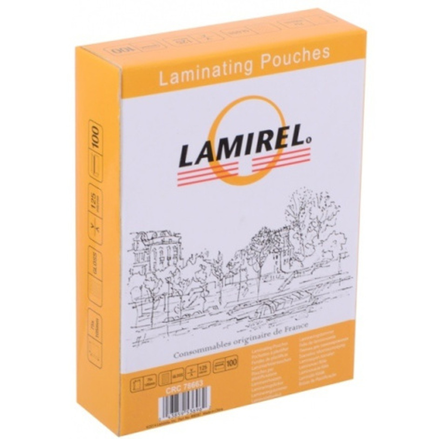 Пленка для ламинирования  LA-78663 Lamirel,  75x105мм, 125мкм