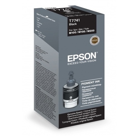Контейнер EPSON T7741 серии с черными пигментными чернилами M100/M200