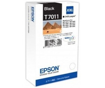 Картридж EPSON T7011 черный экстраповышенной емкости для WP-4015/4095/4515/4595