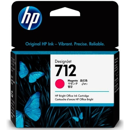 Оригинальный струйный картридж HP (712) 3ED68A  пурпурный (29 мл)