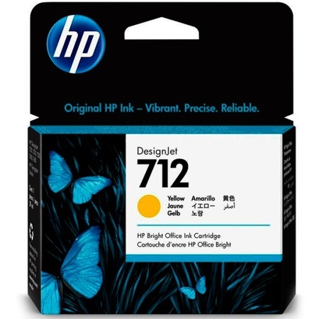 Оригинальный струйный картридж HP (712) 3ED69A желтый (29 мл)