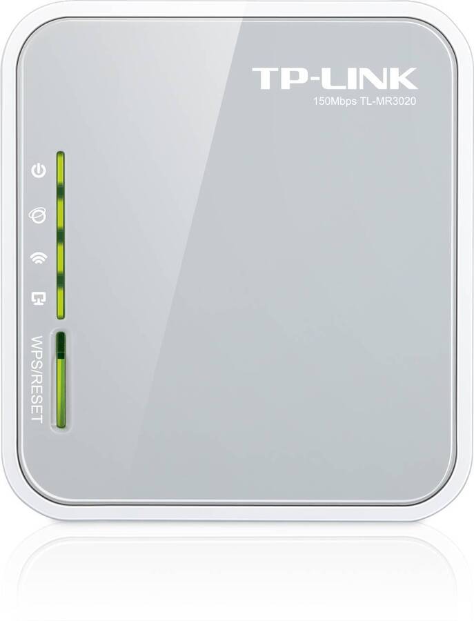 TP-Link TL-MR3020 Портативный Wi-Fi роутер 3G/4G N300, до 300 Мбит/с на 2,4 ГГц, WAN/LAN 1x100 Мбит/с, порт USB 2.0
