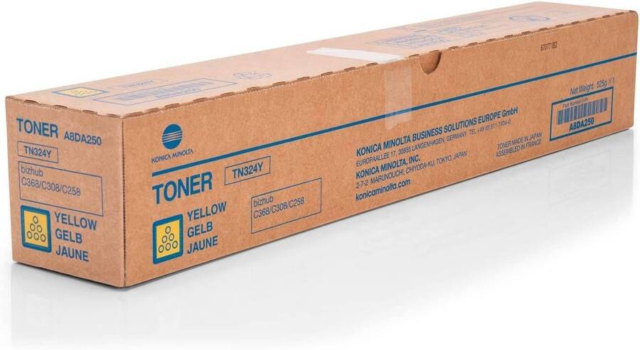 Тонер Konica-Minolta bizhub C258/C308/C368 желтый TN-324Y A8DA250