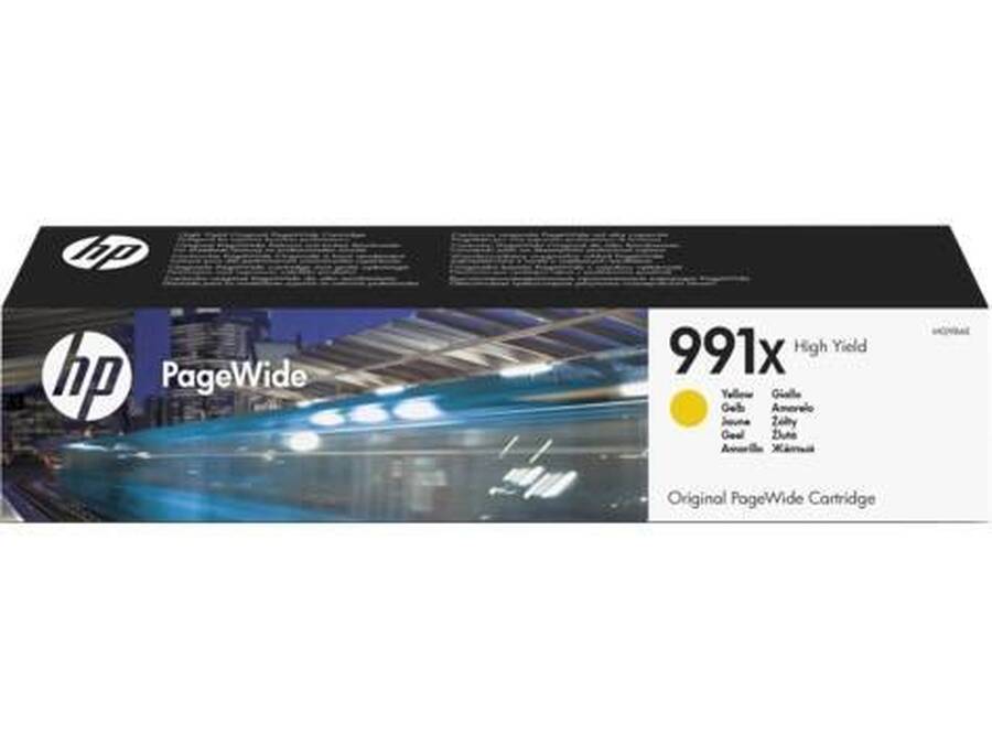 Картридж HP 991X струйный желтый увеличенной емкости (16000 стр)
