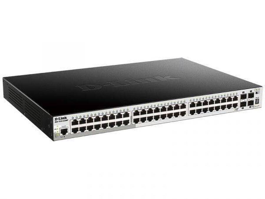 D-Link DGS-1510-52XMP/A1A Управляемый L2+ стекируемый коммутатор с 48 портами 10/100/1000Base-T и 4 портами 10GBase-X