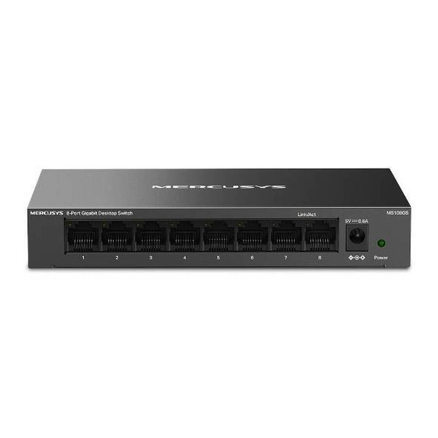 Mercusys MS108GS 8-портовый гигабитный настольный коммутатор, неуправляемый, стальной