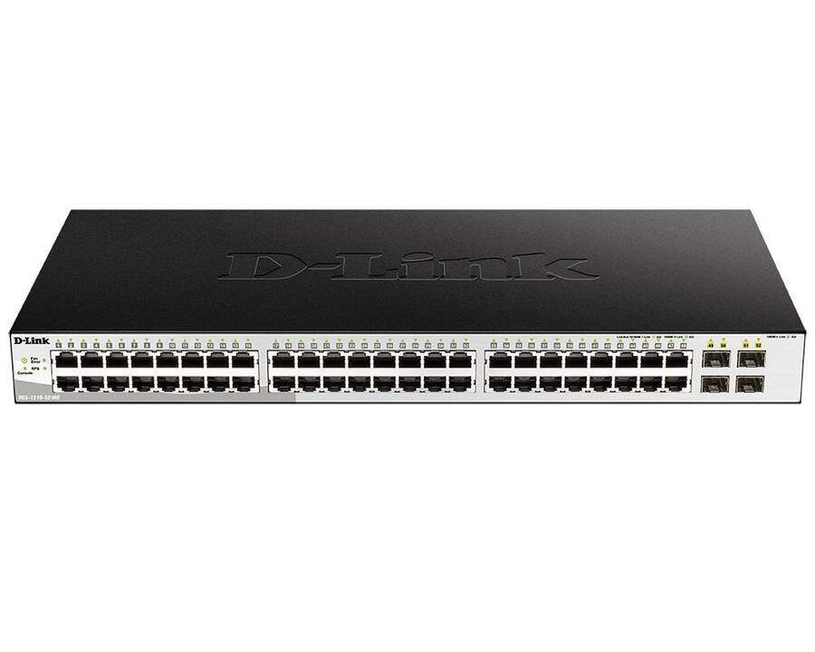 D-Link DGS-1210-52/ME/B1A Управляемый L2 коммутатор с 48 портами 10/100/1000Base-T и 4 портами 1000Base-X SFP