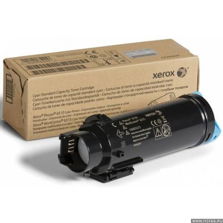 Тонер-картридж XEROX Phaser 6510/WC 6515 голубой (1K)