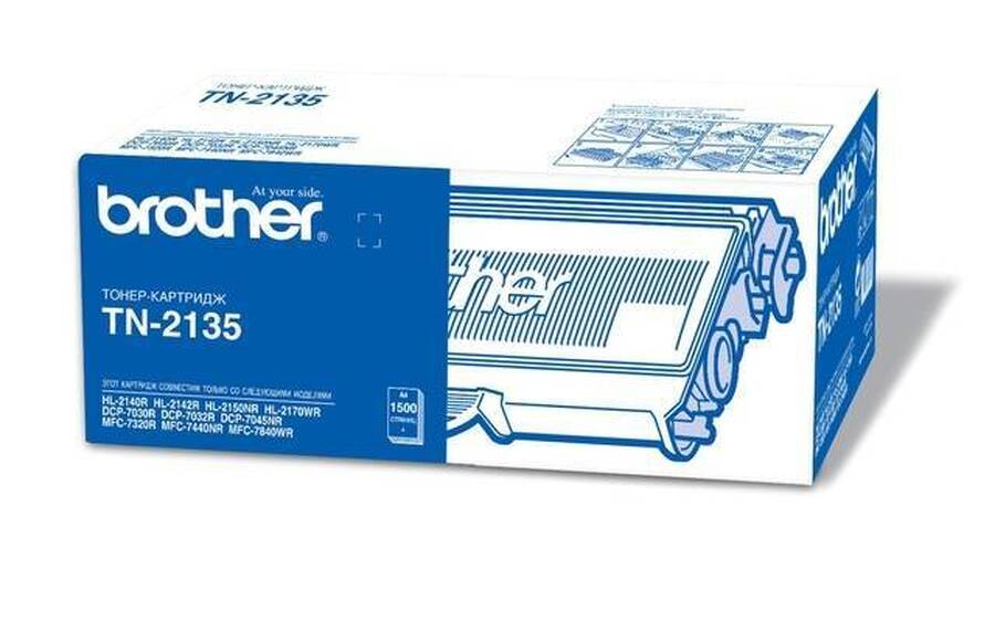 Картридж Brother TN-2135 (1 500 стр.) HL2140/2150N/2170W/2142 DCP7030/7032/7045N MFC73207440N/7840W