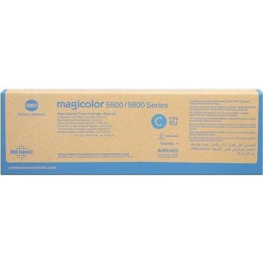 Тонер-картридж Konica-Minolta mc5550/5570/5650/5670 синий 12K A06V453