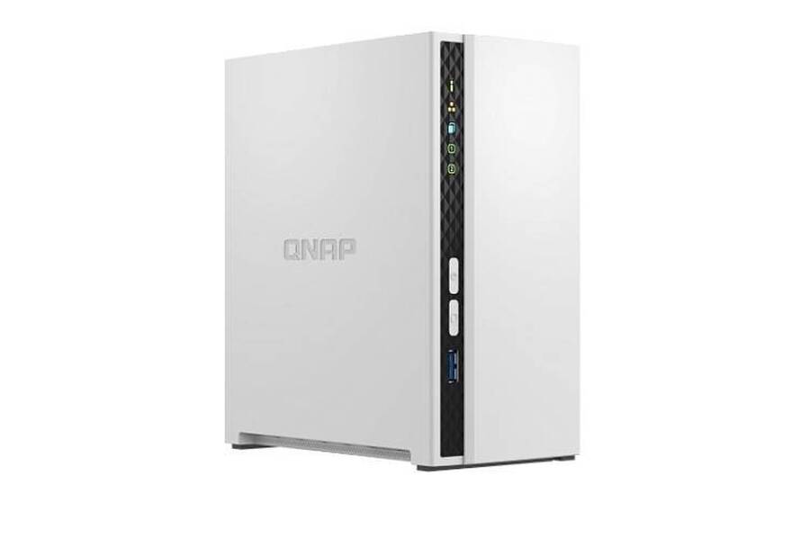 QNAP TS-233 Сетевое хранилище 2x2.5/3.5 SATA, ARM  Cortex-A55/4х2 ГГц, DDR4 2 ГБ, 1x1 Гбит/с, 1xUSB