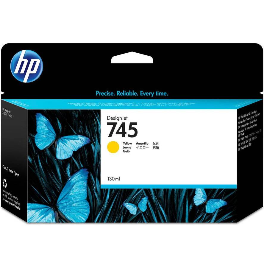 Картридж HP 745 струйный желтый (130 мл)