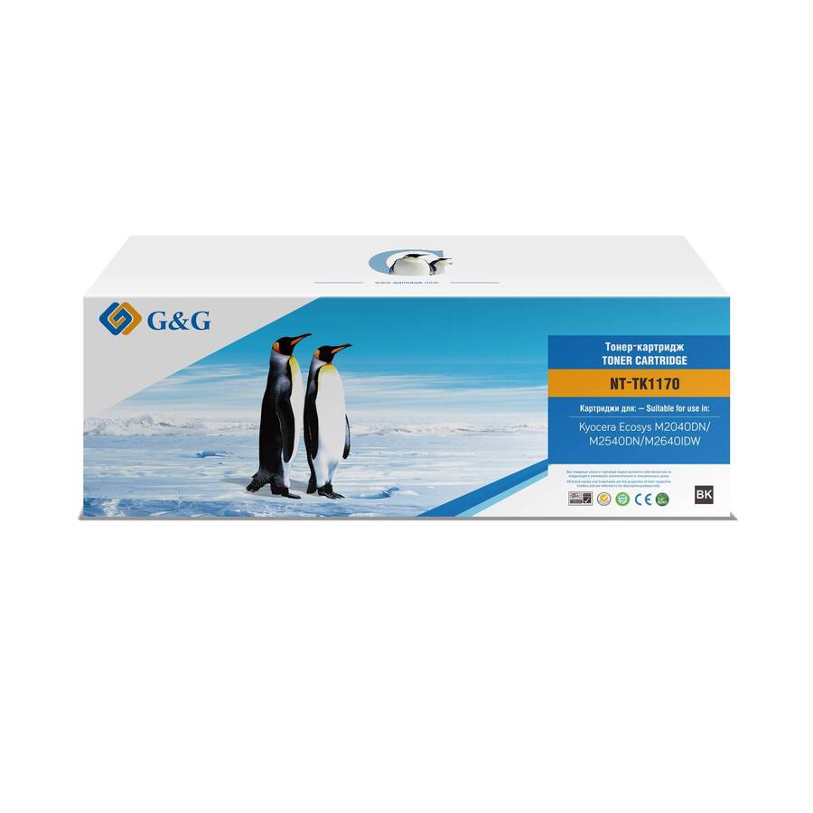 Тонер-картридж G&G, аналог Kyocera TK-1170 7.2k с чипом