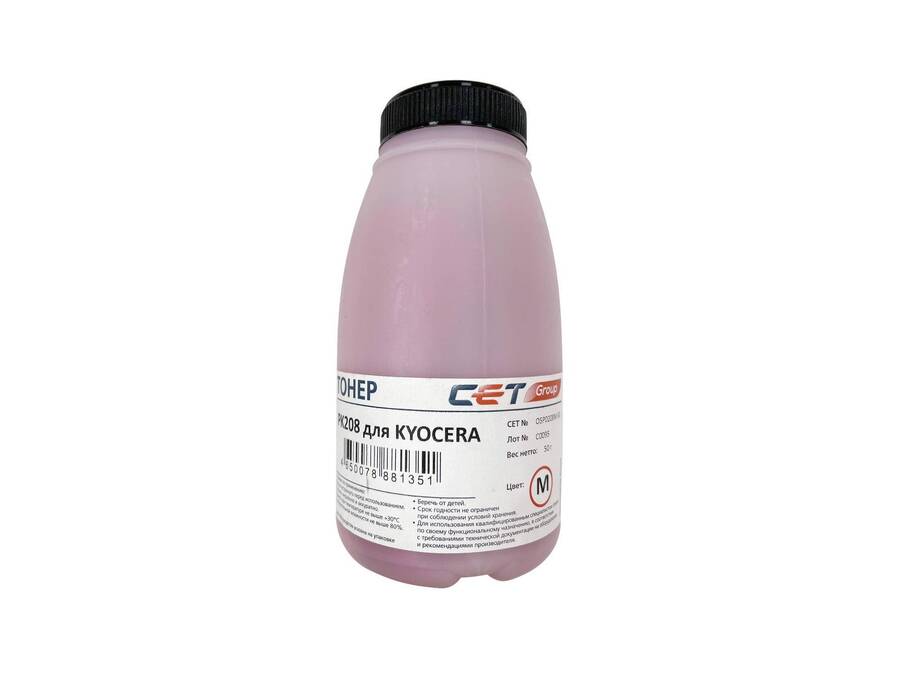 Тонер для KYOCERA M5521cdn/P5021cdn Magenta (PK208) 50г/бут. (Japan) (TK-5220M/TK-5230M/TK-5240M/TK-5430M/TK-5440M) CET