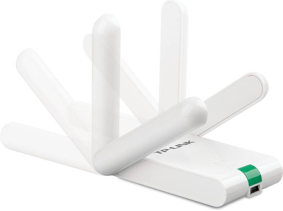 TP-Link TL-WN822N Wi-Fi USB-адаптер высокого усиления N300, до 300 Мбит/с на 2,4 ГГц, 2 внешние антенны
