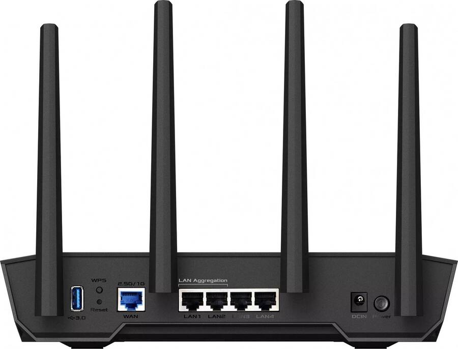 ASUS TUF-AX4200 (90IG07Q0-MU9100) Двухдиапазонный игровой маршрутизатор AX4200, 2.4/5 ГГц, 4177 Мбит/с, LAN 4х1 Гбит/с