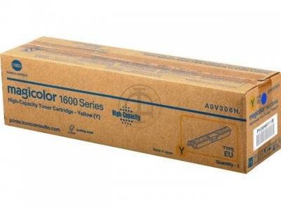 Тонер-картридж Konica-Minolta mc1600W/1650EN/1680MF/1690MF желтый 2.5K A0V306H