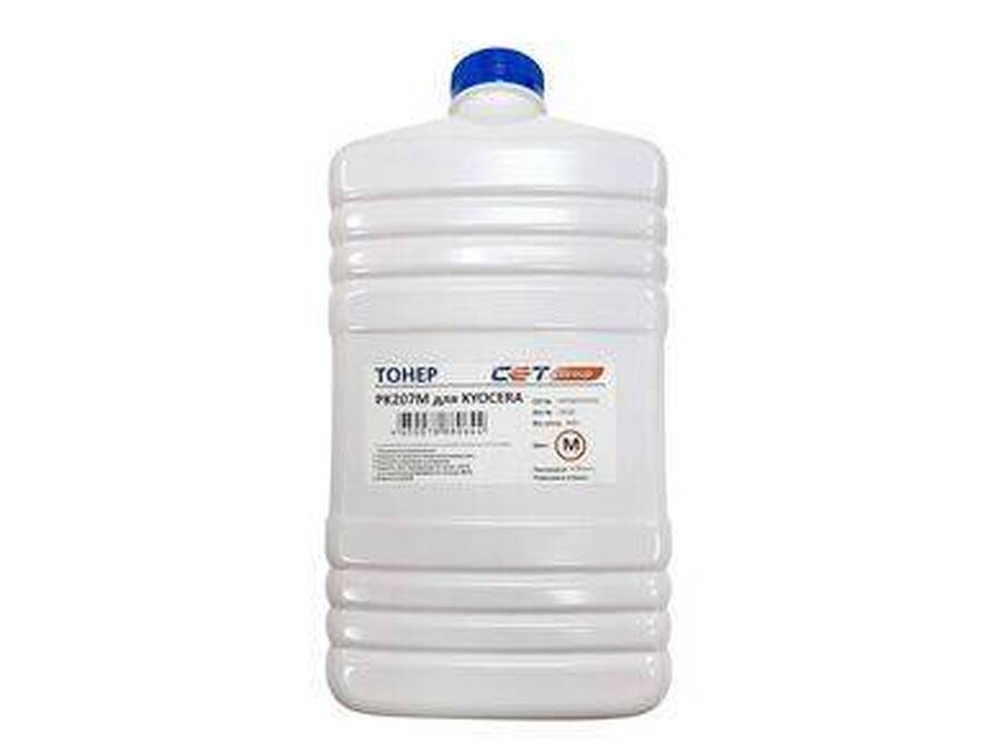 Тонер для KYOCERA ECOSYS M8124cidn/8130cidn Magenta, PK207, 500г/бут, (унив.) (TK-8115M/TK-5195M/TK-5205M/TK-5215M) CET