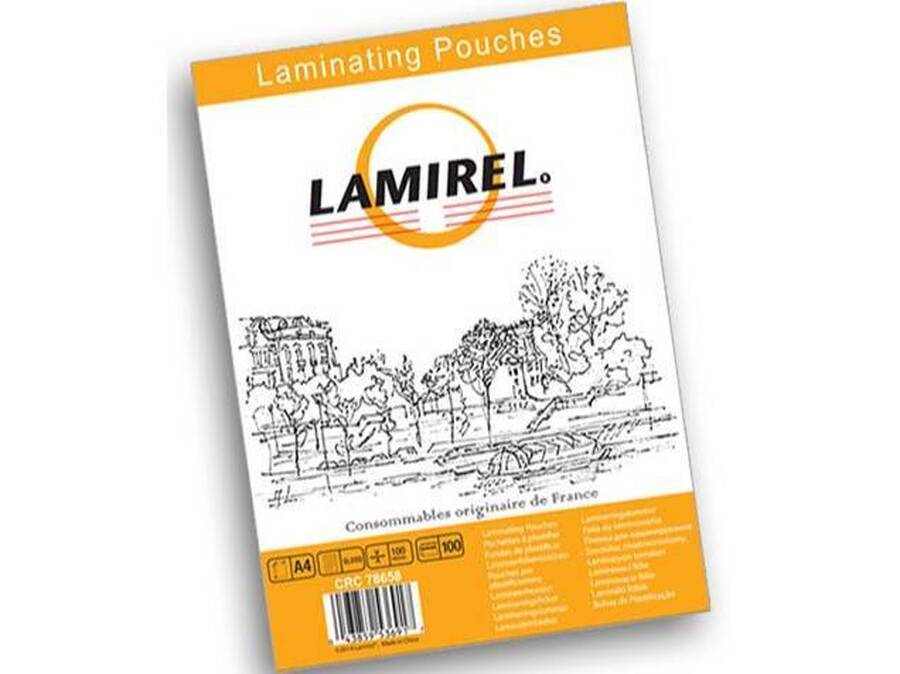 Пленка для ламинирования LA-78658 Lamirel, А4, 100мкм