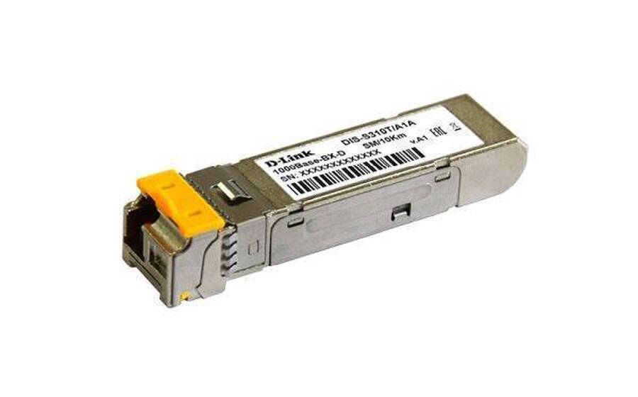 D-Link DIS-S310T/10KM/A1A Промышленный WDM SFP-трансивер с 1 портом 1000Base-BX-D (Tx:1550 нм, Rx:1310 нм)