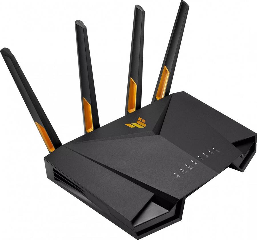 ASUS TUF-AX4200 (90IG07Q0-MU9100) Двухдиапазонный игровой маршрутизатор AX4200, 2.4/5 ГГц, 4177 Мбит/с, LAN 4х1 Гбит/с