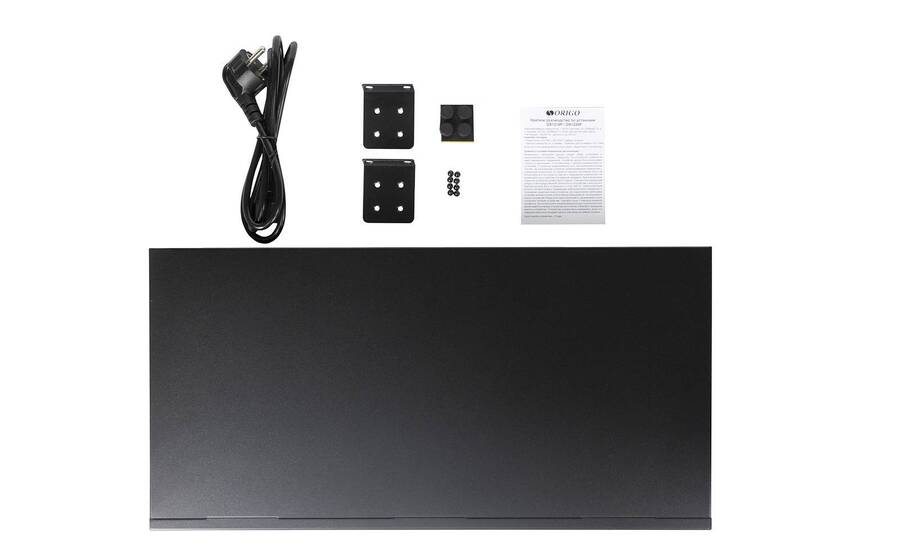 ORIGO OS1226P/285W/A1A Неуправляемый PoE-коммутатор 24x100Base-TX PoE+, 2x1000Base-T, PoE-бюджет 285 Вт, корпус металл