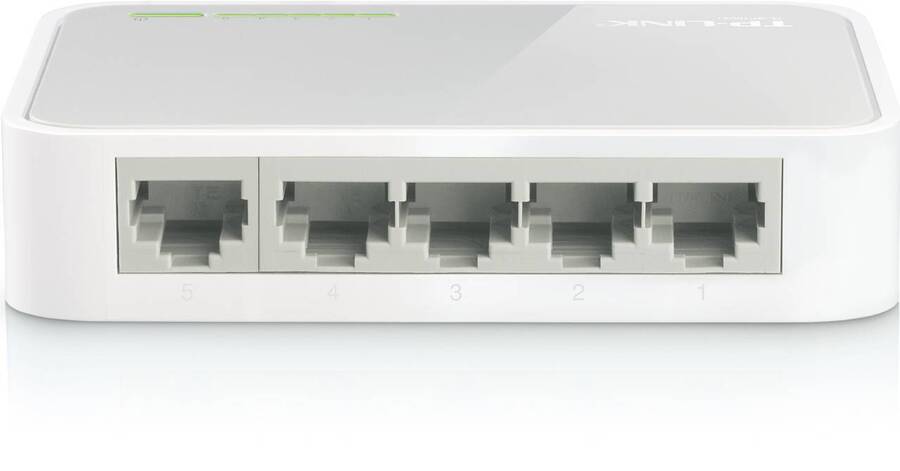 TP-Link TL-SF1005D 5-портовый настольный коммутатор 10/100 Мбит/с, пластиковый корпус