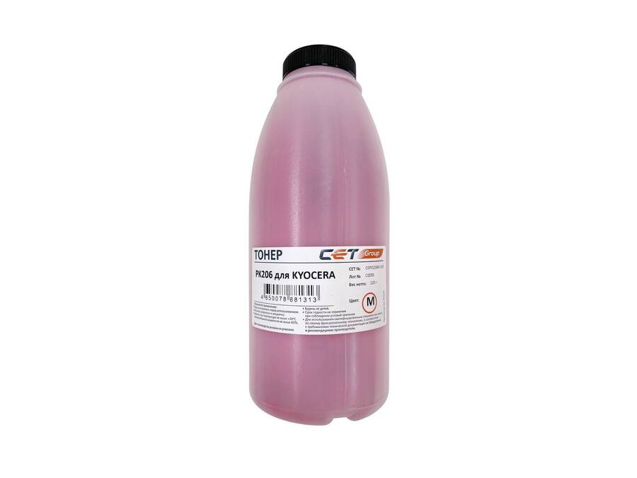 Тонер для KYOCERA ECOSYS M6030cdn/6035cidn/6530cdn/P6035cdn Magenta (PK206) 100г/бут. (унив.) (Japan) CET