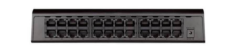 D-Link DES-1024A/E1B Неуправляемый коммутатор с 24 портами 10/100Base-TX и функцией энергосбережения