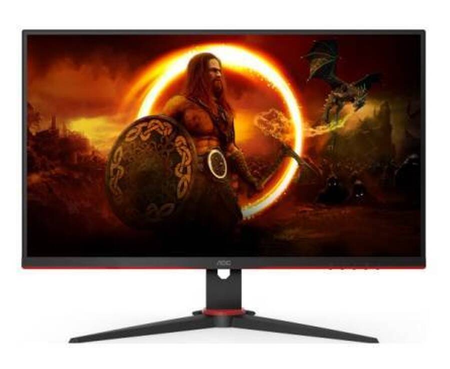 МОНИТОР 23.8 AOC 24G2SAE Black-Red (VA, 1920x1080, 165Hz, 1 ms, 178°/178°, 350 cd/m, 3000:1, +2xHDMI 1.4, +DisplayPort
