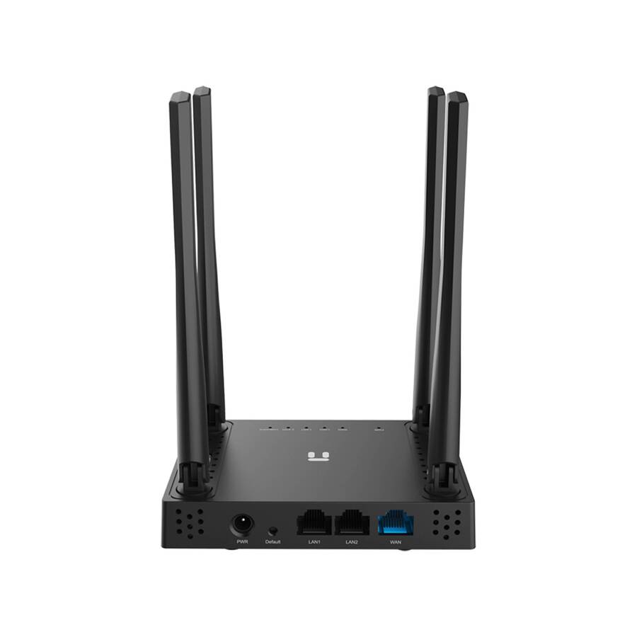 Netis N4 Двухдиапазонный роутер АС1200, 2,4-5ГГц / 300-867 Мбит/с, LAN 2x100 Мбит/с, WAN 1x100 Мбит/с, MU-MIMO
