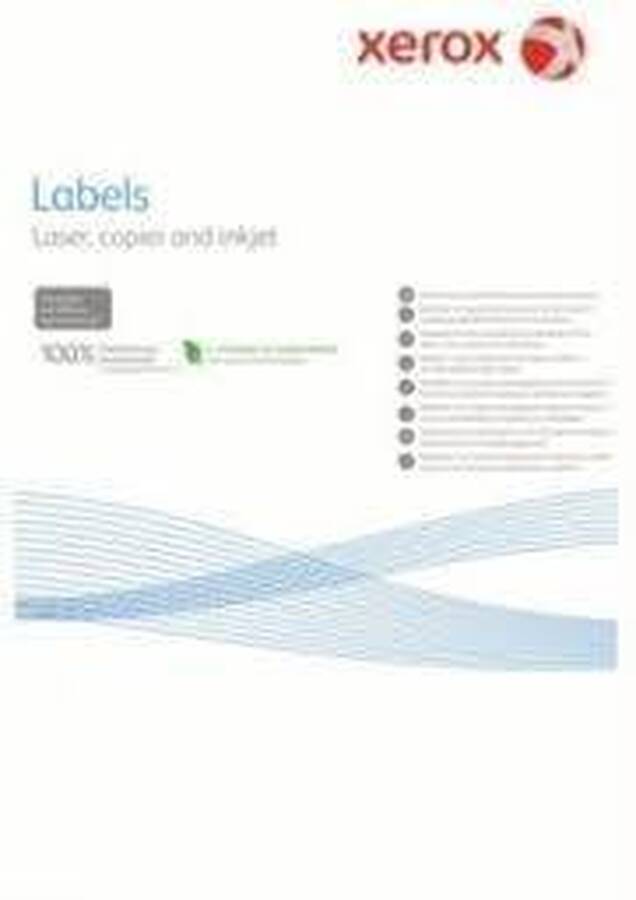 Наклейки Laser/Copier XEROX 003R93874  на бумажной основе