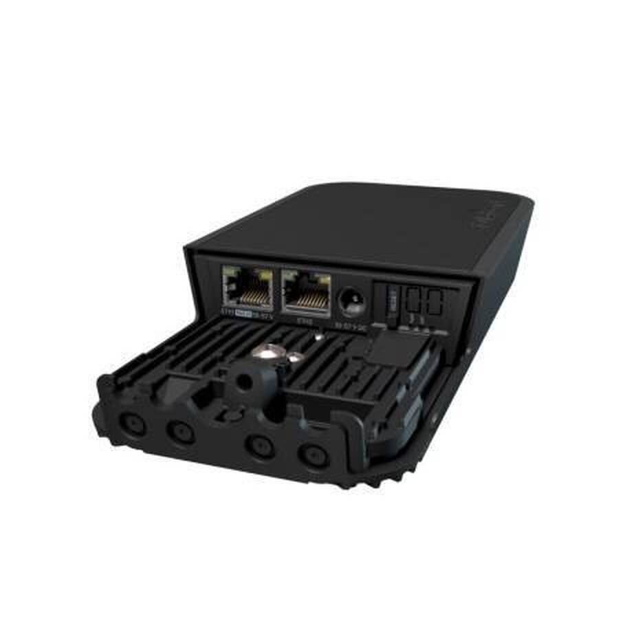 MikroTik RBwAPG-5HacD2HnD-BE Уличная точка доступа wAP ac BE, 2.4/5ГГц, до 1.27 Гбит/с, PoE, LAN 2x1 Гбит/с, чёрная