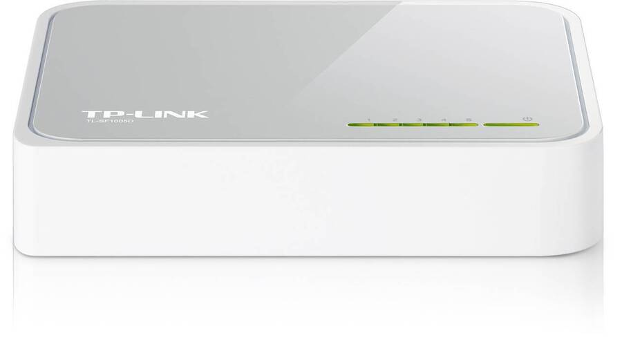 TP-Link TL-SF1005D 5-портовый настольный коммутатор 10/100 Мбит/с, пластиковый корпус