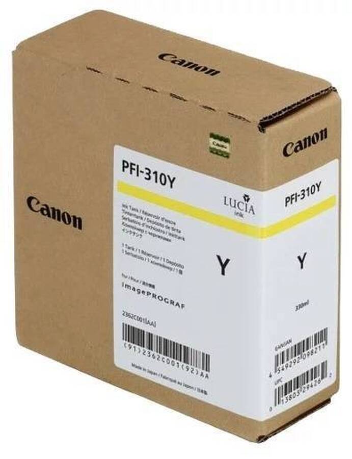 Картридж CANON PFI-310 Y желтый,  330 мл