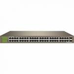 IP-COM G1050F Коммутатор неуправляемый, 50 портов, 48x1 Гбит/с, SFP 2x1 Гбит/с, установка в стойку, металлический корпус
