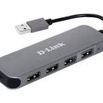D-Link DUB-H4/E1A Компактный концентратор с 4 портами USB 2.0
