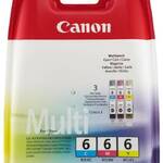 Набор картриджей CANON BCI-6 многоцветный,  3 картриджа