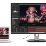 МОНИТОР 32 PHILIPS 328P6AUBREB/00 Black с поворотом экрана (IPS, 2560x1440, 4 ms, 178°/178°, 450 cd/m, 50M:1, +HDMI2.0)