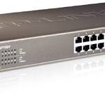 TP-Link TL-SF1024 24-портовый коммутатор 10/100 Мбит/с, стальной корпус высотой 1U, монтируется в 19-дюймовую стойку