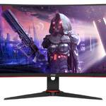 МОНИТОР 23.6 AOC C24G2AE Black-Red (VA, изогнутый, 1920x1080, 165Hz, 1 ms, 178°/178°, 250 cd/m, 80M:1, +2xHDMI 1.4,DP)