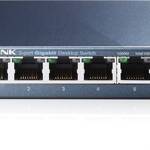 TP-Link TL-SG105 5-портовый гигабитный настольный коммутатор, 5 гигабитных портов RJ45, стальной настольный корпус
