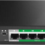 Netis P106GC Коммутатор неуправляемый PoE, 5 портов, 5x1 Гбит/с, PoE+ 4х30 Вт (до 60Вт), SFP 1x1 Гбит/с