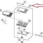 Крышка панели оператора в сборе с кнопками Lexmark MX62x/XM3250 (41X2440)