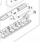Ось лотка ручной подачи KYOCERA 302K308080