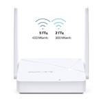 Mercusys MR20 Двухдиапазонный Wi-Fi роутер AC750, до 300 Мбит/с на 2,4 ГГц + до 433 Мбит/с на 5 ГГц